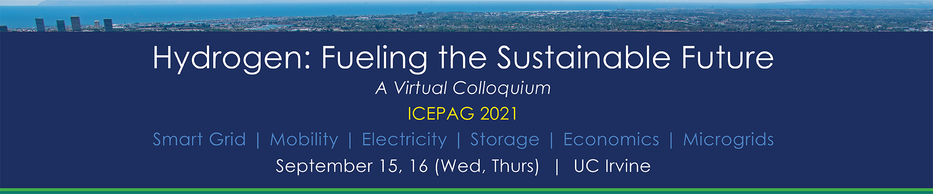 ICEPAG 2021 Hydrogen: A Platform for Sustainability  Header Image